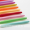 10 piezas de color arco iris mango de goma gancho de aluminio gancho de croceht para tejer y tejer