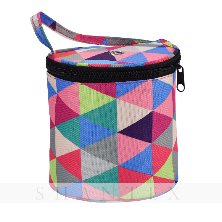 Bolsa para tejer Hilo pequeño Bolsa de almacenamiento organizadora de asas para agujas de fácil transporte y ganchos de ganchillo