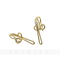 100 piezas oro cortina metal ducha mariposa cortina S forma gancho