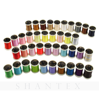 280M 40 Color hilo de coser Brillo Máquina de bordar Hilo Brillante brillo Rayón Bordado Hilo de coser